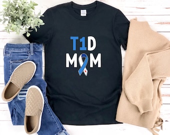 T1d Mom, T1d Shirt, Tipo 1 Diabetes Mom, T1 Diabetes, Type One Diabetes Shirt, Diabetes Mom Shirt, Diabetes Shirt, Diabetes Gifts