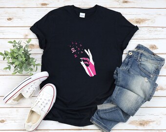 Brustcancer Awareness, Brustkrebs Shirt, Krebs Krieger Shirt, Rosa Band Shirt, Support Squad Shirt, Breastcancer Shirt