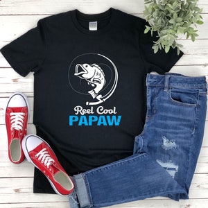 Fishing Dad Shirt, Fathers Day Shirt, Real Cool Papaw, Grandfather Shirt, Fishing Papa, Fishing Grandpa Gifts image 5