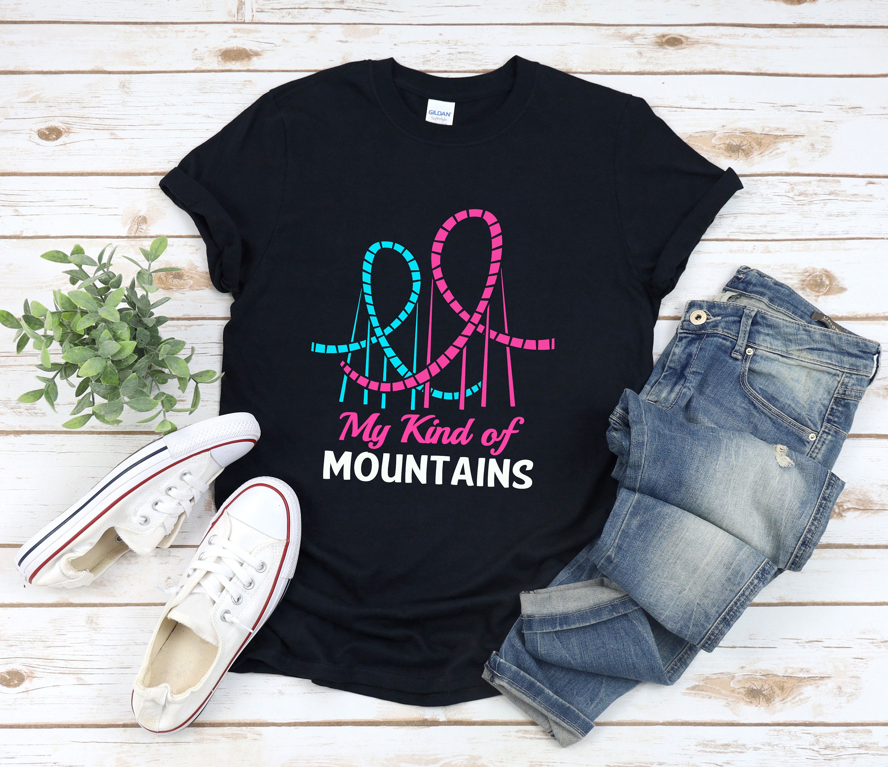 Roller Coaster Shirt, My Kind of Mountains, Theme Park Shirts ...