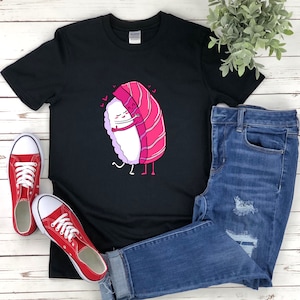 Kawaii Sushi Shirt, süße Sushi Shirts, Feinschmecker Shirt Japanisch, Sushi T-Shirt, Sushi Tshirt, Sushi Shirt, ich liebe Sushi Shirt, Sushi Liebhaber Geschenk