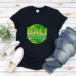 Bali Shirt, Palm Tree Shirt, Tropical Shirt, Bali Indonesia, Indonesia Shirt, Indonesian Shirt, Bali Tee Shirt