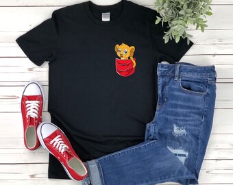 Cute Cheetah Shirt, Cheetah In Pocket, Safari Shirt, Wild Animal Shirt, Cheetah Lover Shirt, Cheetah Shirt, Cheetah T-shirt