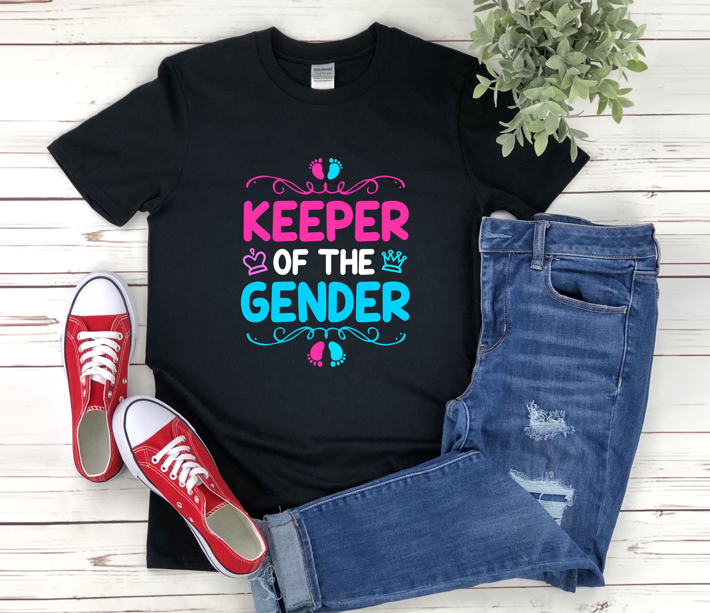Keeper of the Gender Reveal Shirt Gender Keeper Shirt Baby Etsy