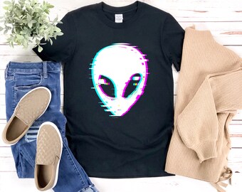 Retro Alien Shirt, Alien Shirt, Gifts For Alien Lovers, Alien Tshirt, Alien T Shirt, Alien Gifts, Alien Face Shirt, Paranormal Shirt