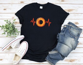 Bagel Liebhaber Shirt, Bagel Herzschlag, Bagel Shirt, Süßes Bagel Shirt, Geschenke für Foodie, Bagel T-Shirt, Bagel T-Shirt
