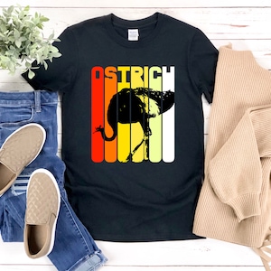 Ostrich Shirt, Ostrich Lover Shirt, Bird Lover Shirt, Ostrich Gifts, Vintage Bird Shirt, Retro Ostrich Shirt, Retro Birds