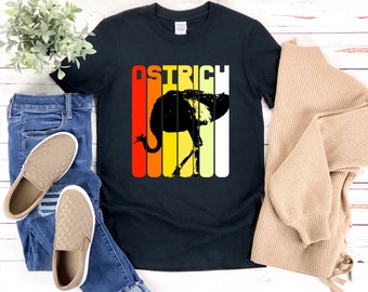 Ostrich Shirt, Ostrich Lover Shirt, Bird Lover Shirt, Ostrich Gifts, Vintage Bird Shirt, Retro Ostrich Shirt, Retro Birds