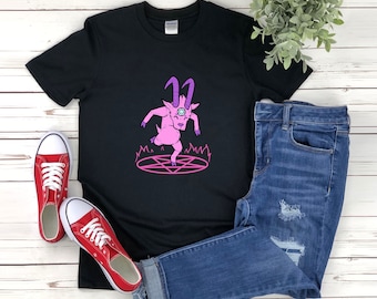 Baphomet Shirt, Satanic Goat Shirt, Evil Goat, Pastel Goth Shirt, Cute Baphomet Shirt, Pentagramm Shirt, Okkult Shirt, Baphomet T Shirt