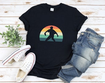 Retro softbollskjorta, vintage softbollskjorta, softbollskjorta, softbolltränarskjorta, softbollspelareskjorta, softbolllagskjortor