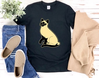 Siamese Cat Shirt, Cat Shirt, Siamese Cat Gift, Siamese Gift, Cat Pet Gift, Siamese Cat Lover Shirt, Cute Cat Shirt