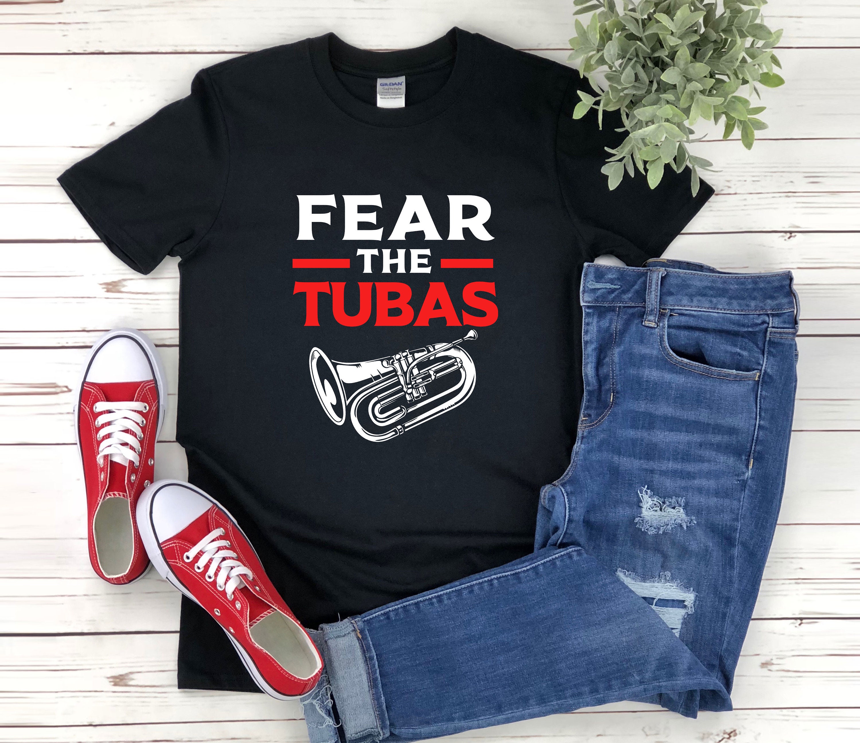 Tuba Shirt, Funny Marching Band Shirt, Fear The Tubas, Tubist Shirt, Brass Instrument, Tuba Gift, Tuba Player Shirt