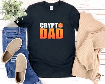 Crypto Dad Shirt, Bitcoin Dad Shirt, Bitcoin Shirt, Vatertag Shirt, Geschenke für Händler, Bitcoin T Shirt
