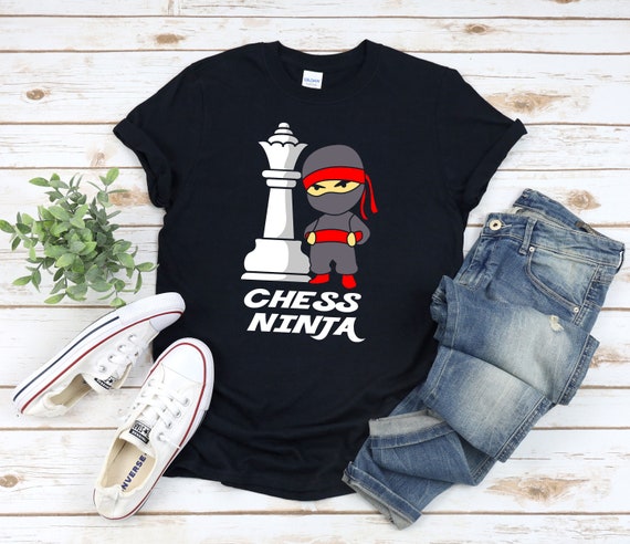 Funny Ninja Chess T-Shirt Great Gift For Kids And Chess Play Funny Ninja Chess T-Shirt Great Gift For Kids And Chess Play