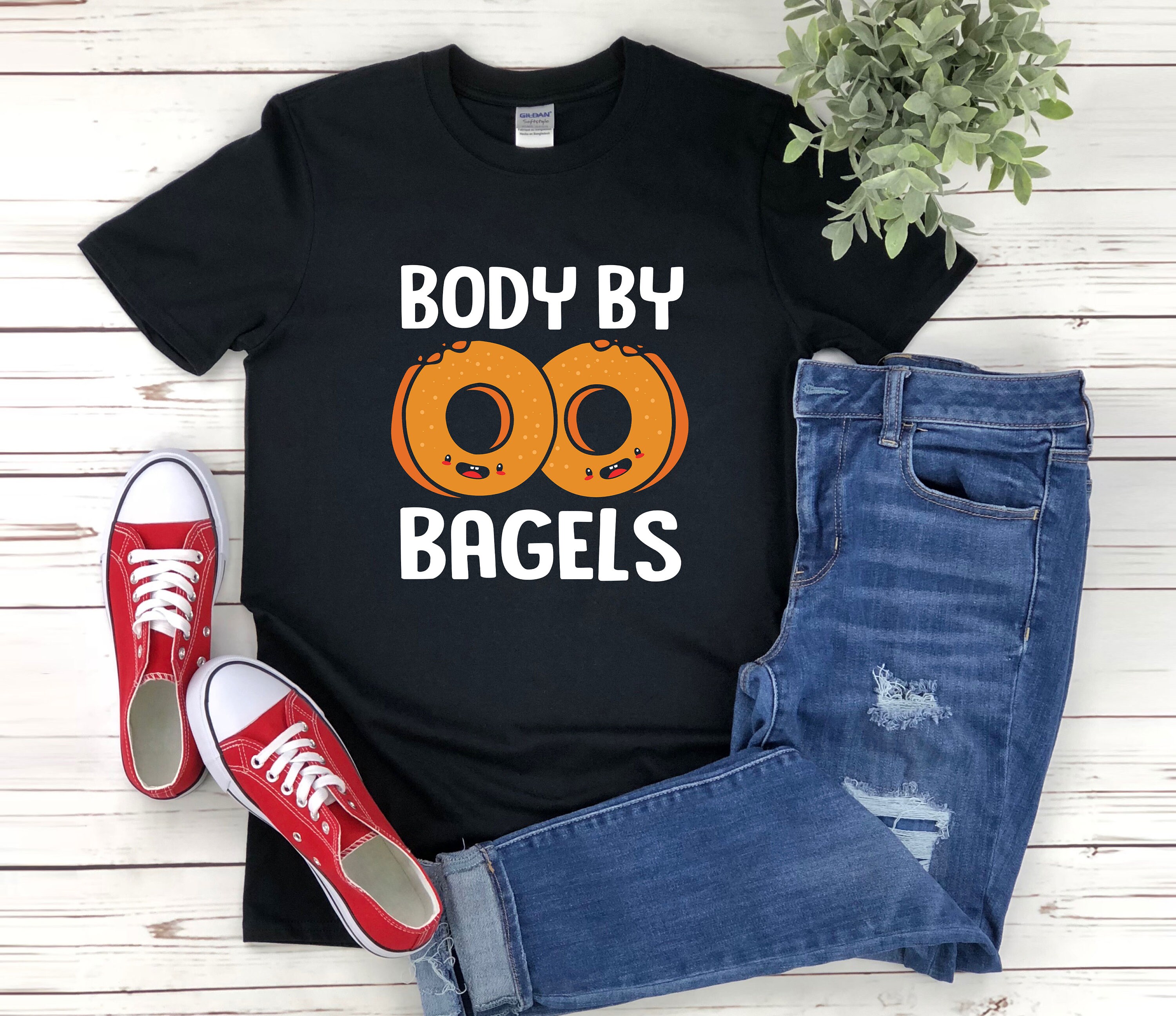 Bagel Lover Shirt, Bagel Shirt, Body by Bagels, Funny Baker Shirt