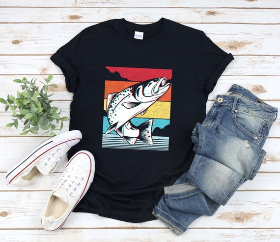 Bass Fish Shirt, Retro Fishing Shirt, Fish Shirt, Vintage Fishing Shirts, Fisherman Shirt, Retro Fish Shirt, Fishing Tshirt For Men