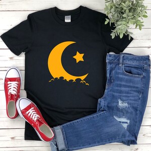 Crescent Moon Shirt, Muslim Shirt, Eid Mubarak Shirt, Ramadan Shirt, Eid Shirt, Ramadan Gift, Ramadan Mubarak Shirt, Islam Shirt image 1