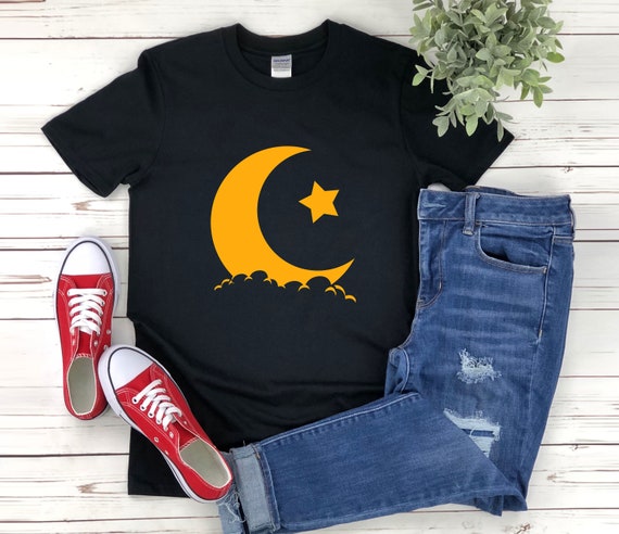 Crescent Moon Shirt, Muslim Shirt, Eid Mubarak Shirt, Ramadan Shirt, Eid Shirt, Ramadan Gift, Ramadan Mubarak Shirt, Islam Shirt