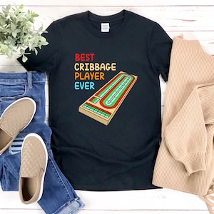 Cribbage Shirt, Bester Cribbage Spieler aller Zeiten, Brettspiel Shirt, Geschenke für Brettspiel Liebhaber, Brett gamer Shirt, Kartenspiel Shirt