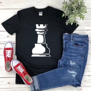 Rook Scacchi Pezzo, Camicia scacchistica, Chess Club, Giocatore di scacchi, Maglietta scacchistica, Regali scacchi per gli uomini, Regali per giocatori di scacchi, Pezzi di scacchi