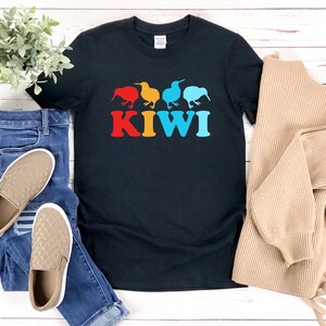 Kiwi Bird Shirt, Retro Bird, Retro Kiwi Bird Shirt, Bird Silhouette, Bird Watching Shirt, Kiwi Bird T-shirt, Kiwi Bird Tshirt