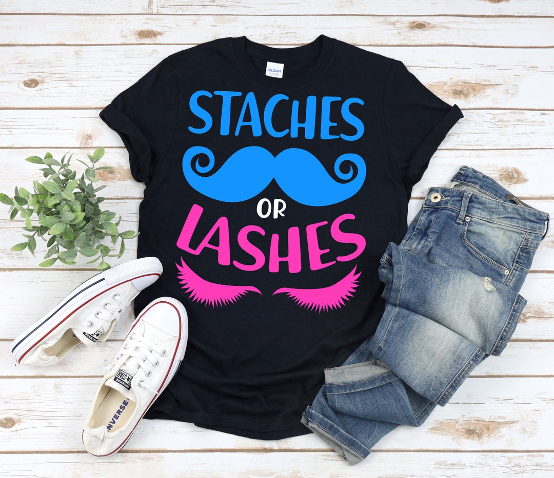 Team Lashes and Staches Team Lashes Shirt Team Stache or - Etsy