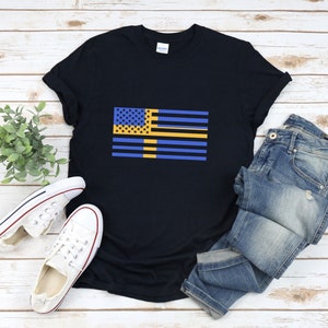 Sweden American Flag Shirt, Swedish American Shirt, Half American Half Swedish, Swedish Flag Shirt, American Flag Shirt