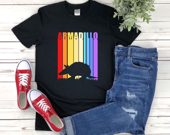 Chemise de tatou, tatou vintage, chemise de tatou rétro, chemise de zoo, t-shirts de tatou, chemise d'amoureux des animaux, cadeau d'animal de zoo