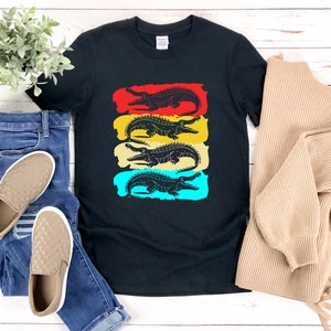 Retro Crocodile Shirt, Vintage Alligator Shirt, Alligator Shirt, Retro Animal Shirt, Crocodile T Shirt, Crocodile Gift
