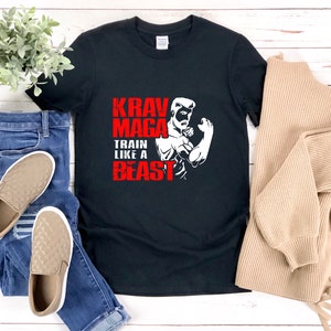 Krav Maga Shirt, Idf Shirt, Krav Maga Train Like A Beast, Fighter Shirt, Krav Maga Gift, Krav Maga Fighter Shirt