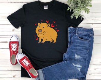Cute Capybara Shirt, Cute Animal Gift, Capybara Tshirt, Capybara T-shirt, Gifts For Animal Lover, Capybara Lover Shirt