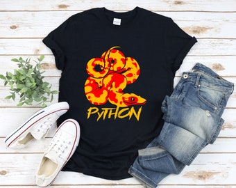 Python Shirt, Python T-shirt, Ball Python Shirt, Gifts For Reptile Lovers, Python Gifts, Reptile Shirt, Snake Shirt