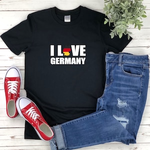 Deutschland Shirt, Ich liebe Deutschland, Deutschland Landkarte Shirt, Deutsche Flagge T-Shirt, Deutschland Shirt, Deutsches T-Shirt, Deutsches T-Shirt