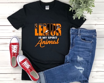 Chemise drôle de lémurien, lémurien est mon animal spirituel, t-shirt drôle de lémurien, chemise d'amant de lémurien, chemise de lémurien, t-shirt de lémurien