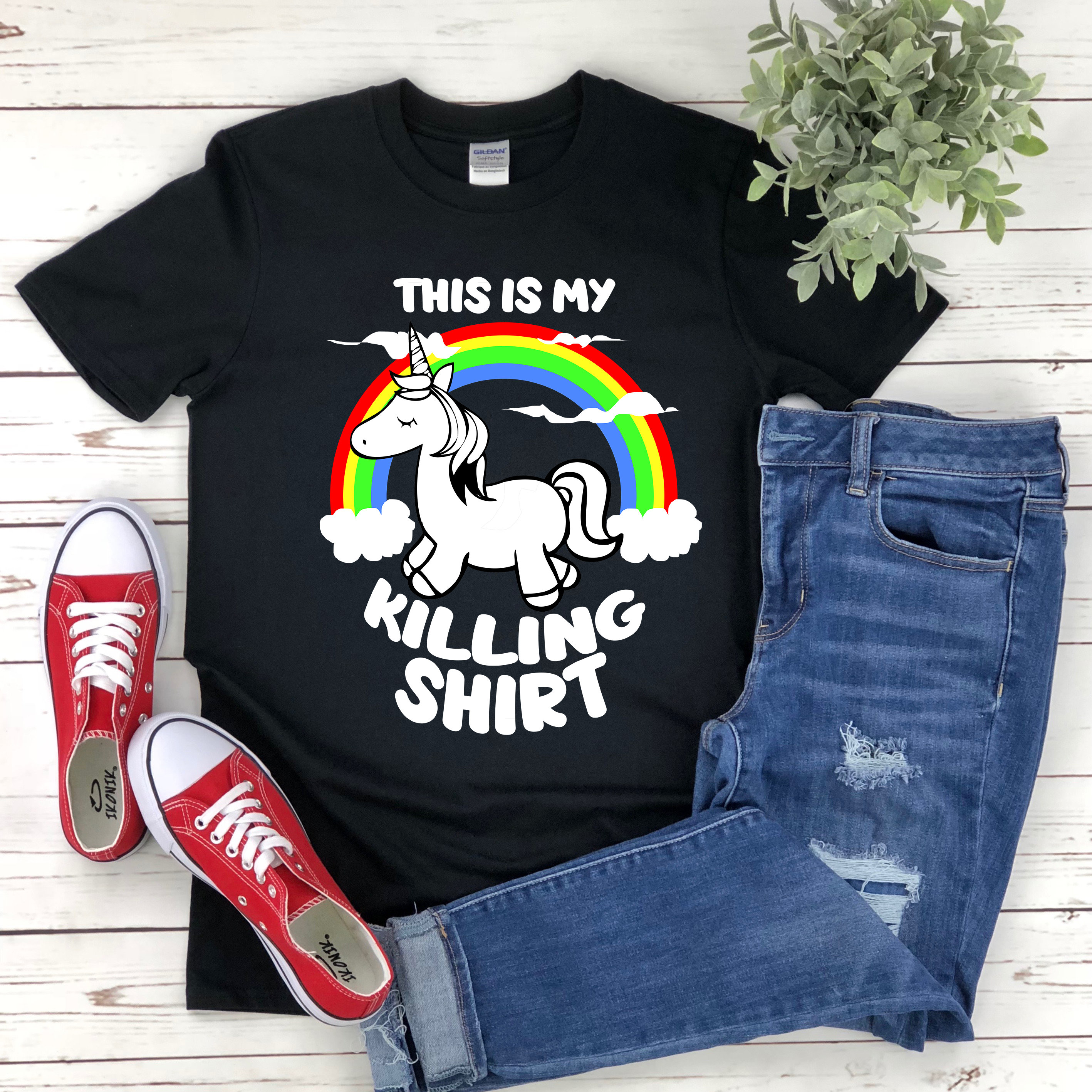 Unicorn Adult Shirt Fitness Unicorn 