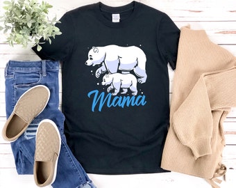 Polar Bear Shirt, Mama Bear Shirt, Polar Bear Mom, Bear Mom, Mothers Day Shirt,  Polar Bear T Shirt, Polar Bear Tshirt