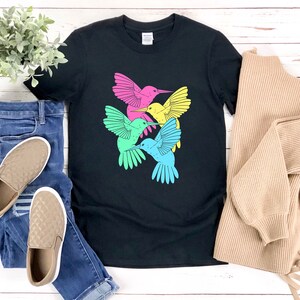 Hummingbird Shirt, Colorful Hummingbird, Bird Watching Shirt, Hummingbird Gifts, Hummingbird Lover Gifts