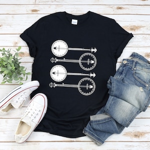 Banjo Shirt, Banjo Tshirt, Music Lover Gift, Country Music Shirt, Banjo Lover Shirt, Banjo Instrument Shirt, Banjo Gifts