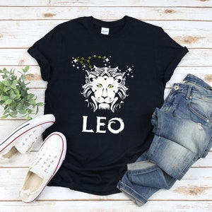 Leo Shirt, Zodiac Sign Leo, Leo Lion Shirt, Leo Symbol Shirt, Leo Constellation Shirt, Leo Astrology Gifts, Leo Birthday Gifts