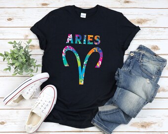 Aries Shirt, Aries Symbol, Aries Sign, Zodiac Shirt Aries, Astrological Sign Shirt, Aries Birthday Gift, Retro Zodiac Shirt