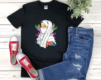 Islam Shirt, Frauen Tragen Hijab Shirt, Hijab Shirt, Muslim Shirt, Eid Mubarak Shirt, Arabisches Geschenk, Muslimisches Tshirt