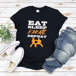Eat Sleep Karate Repeat, Karate Lover Shirt, Karate Shirt, Funny Karate Shirts, Karate Sensei Shirt, Karate Gift
