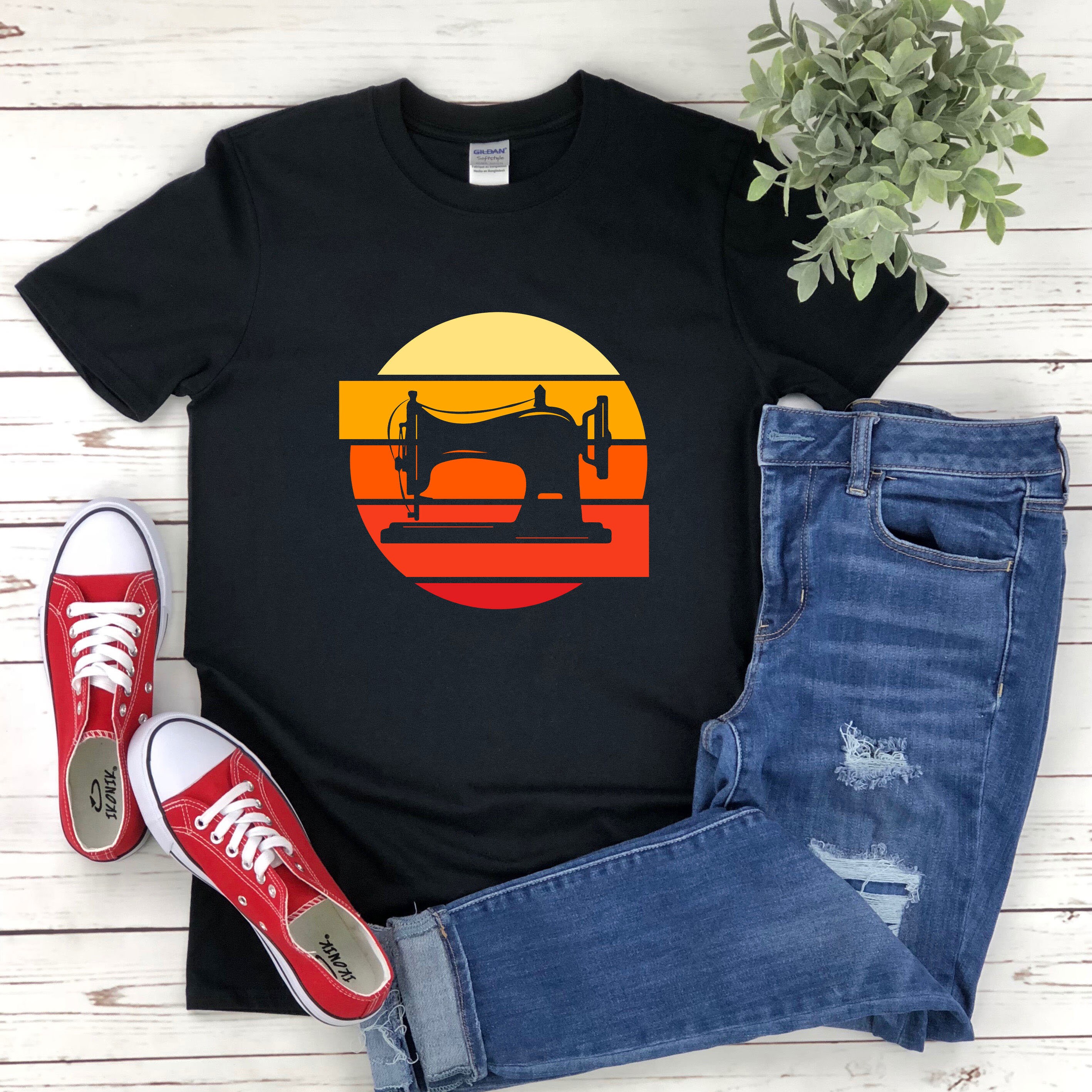 Sewing Machine Shirt Retro Sewing Machine Retro Quilt Etsy