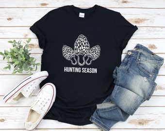 Camicia Morel, Stagione di caccia, Camicia Fungo Morel, Camicia Fungo, Camicia Fungo Divertente, Regalo Amante Fungo