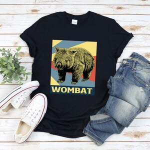 Wombat Shirt, Retro Wombat Shirt, Vintage Animal Shirt, Wombat Lover Shirt, Wildlife Shirt, Australia Shirt