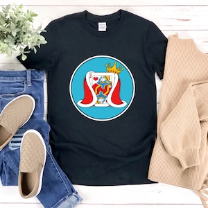 Camisa Cribbage, Camisa Queen Heart, Camisa Queen Card, Camisa de Jogo de Cartas, Presentes para Jogadores de Tabuleiro, Camiseta Cribbage
