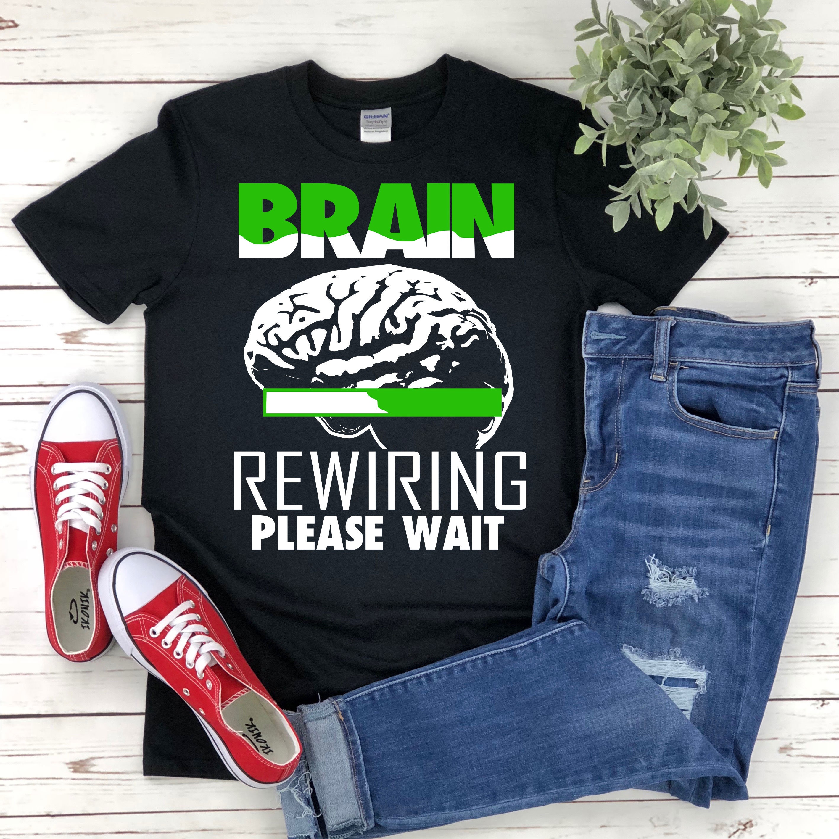 Brain Injury Awareness, Brain Injury Shirt, Brain Surgery Shirt, Traumatic Brain Injury Awareness, Brain Rewiring Please Wait, Brain Injury