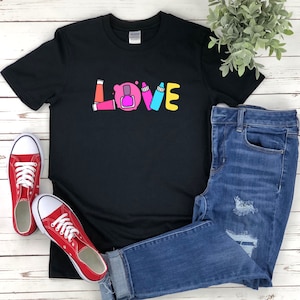 Nail Tech Shirt, Nail Technician Shirt, I Love Nail, Nail Artist Shirt, Manicurist Gift, Manicure Shirt, Nail Tech Tshirt