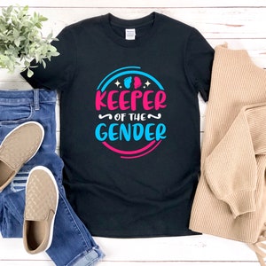 Keeper Of The Gender Shirt, Gender Reveal Keeper Shirt, Gender Reveal Tshirts For Grandparents, Pink Blue Gender Reveal, Gender Reveal Shirt
