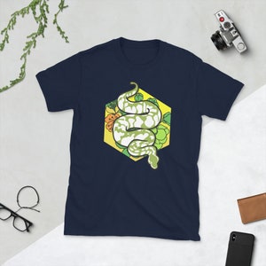 Camisa de pitón bola, camisa de pitón, camisa de reptil, camisa de serpiente, pitón en flor, camiseta de pitón, camisa de amante de pitón imagen 7